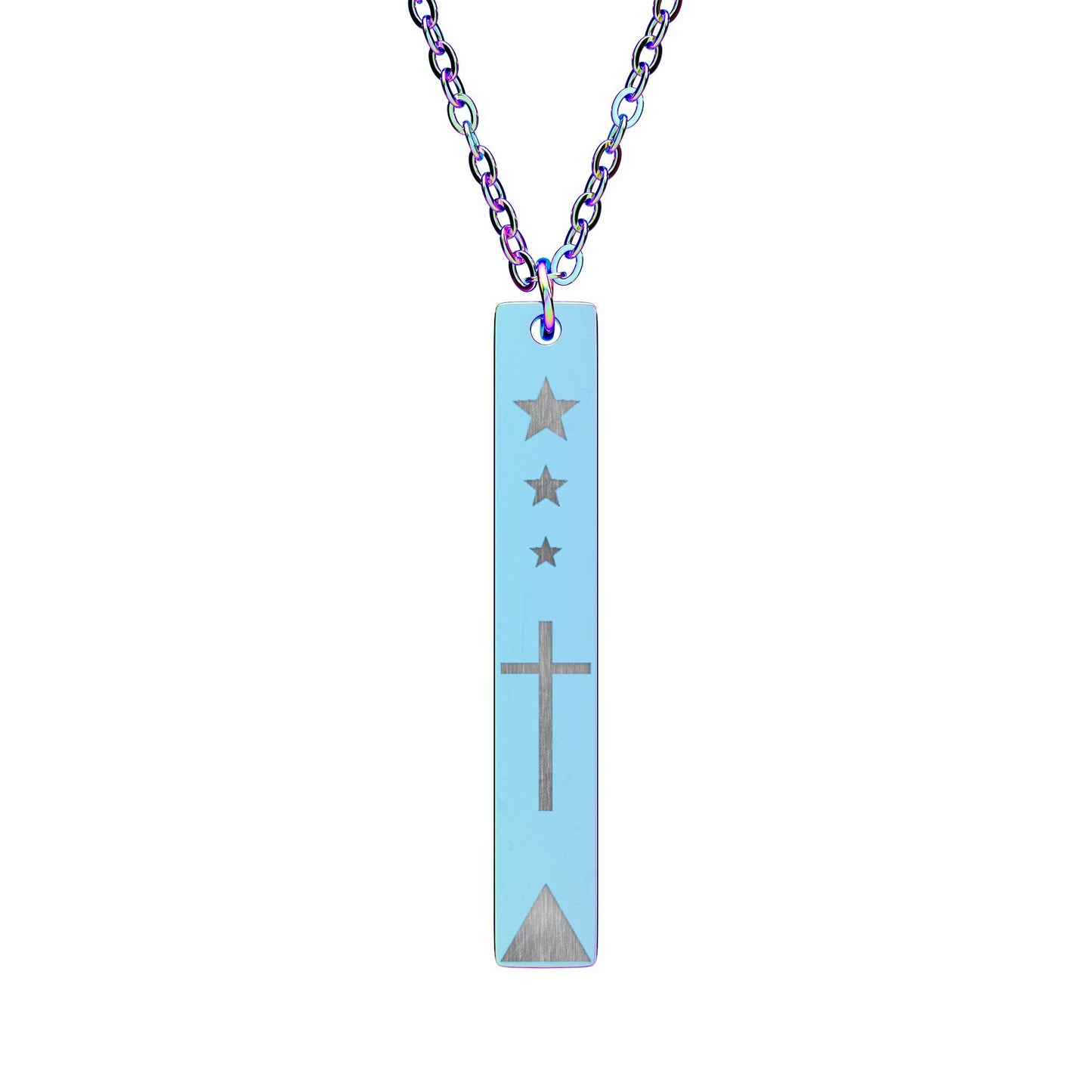 "3 Wise Men" Engraved Gold Necklace