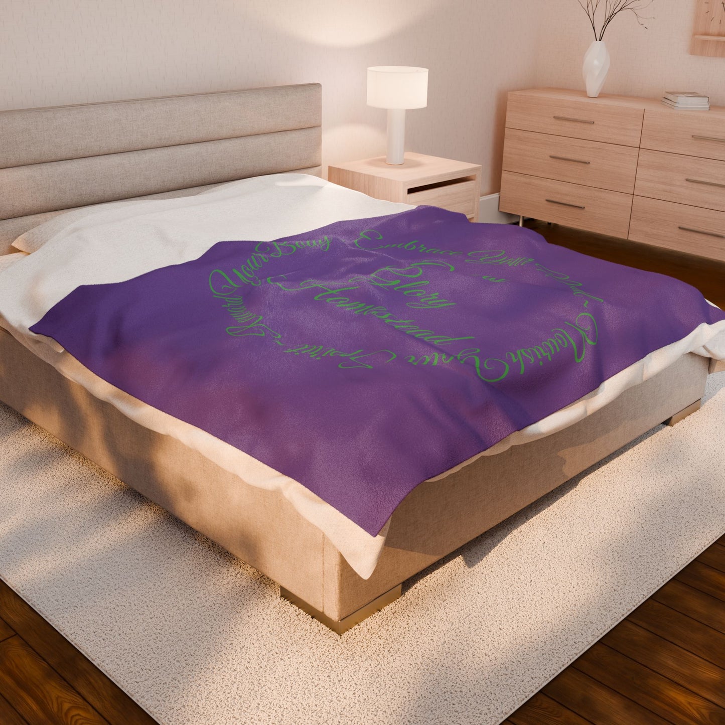 "Embrace Your Natural" Velveteen Plush Blanket