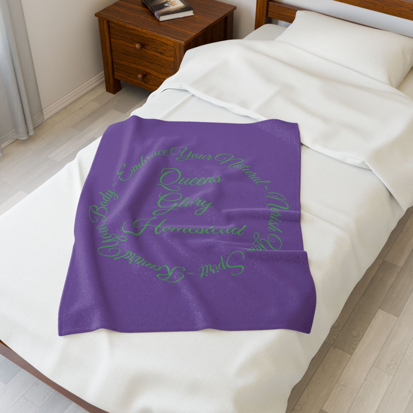 "Embrace Your Natural" Velveteen Plush Blanket