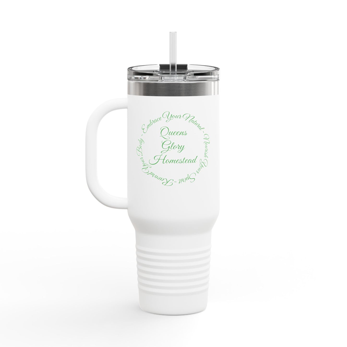 "Embrace Your Natural" Insulated Travel Mug, 40oz