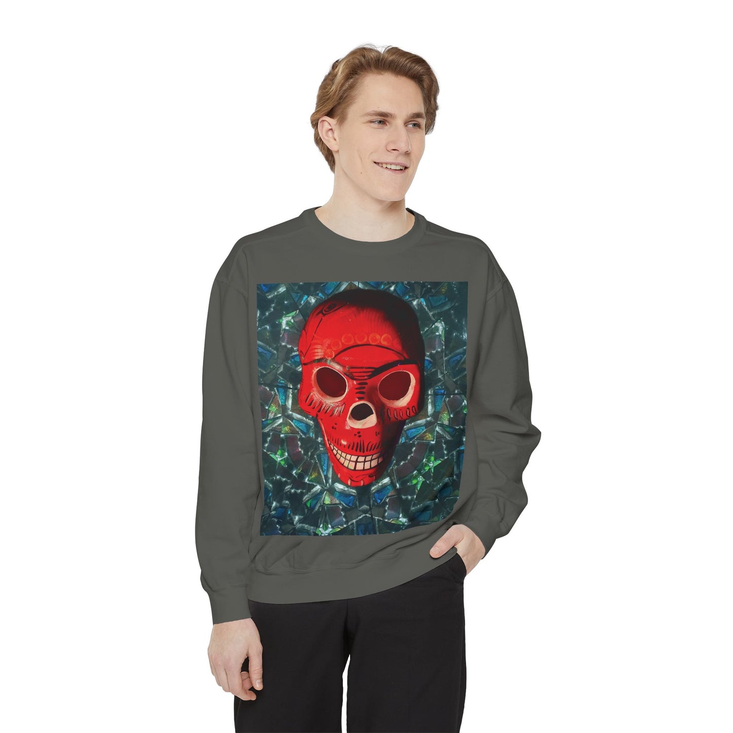 "Dia de los Muertos" Garment-Dyed Sweatshirt