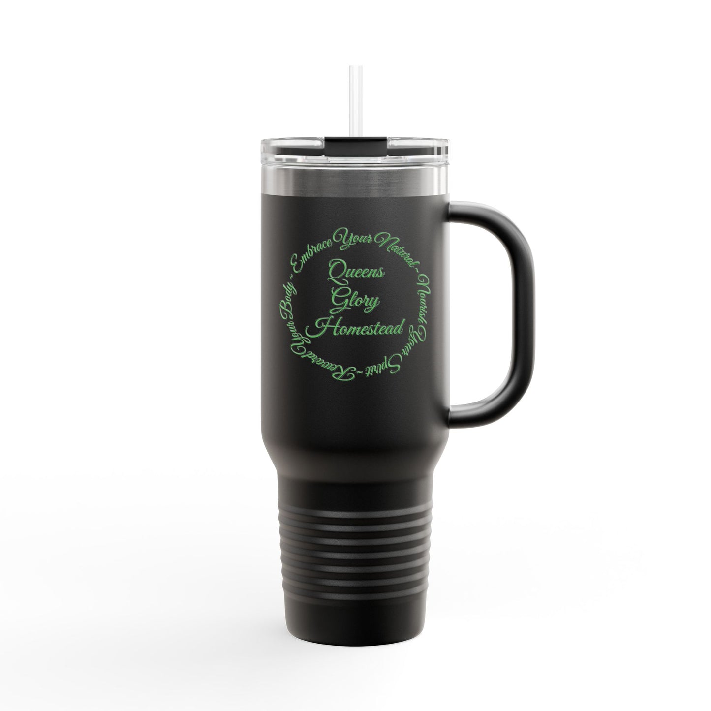 "Embrace Your Natural" Insulated Travel Mug, 40oz