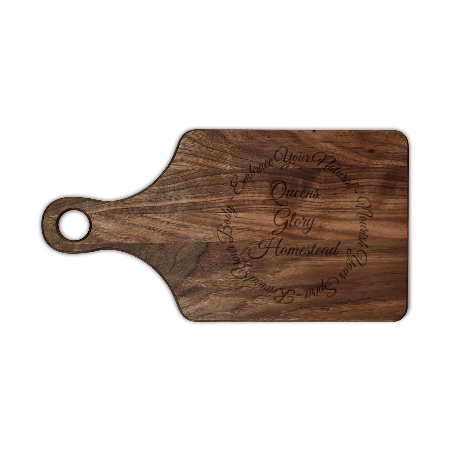 "Embrace Your Natural" Wooden Cutting Board