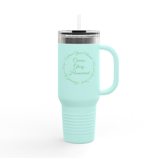 "Embrace Your Natural" Insulated Travel Mug, 40oz