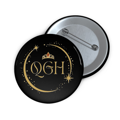"QGH" Pin Buttons (Black)