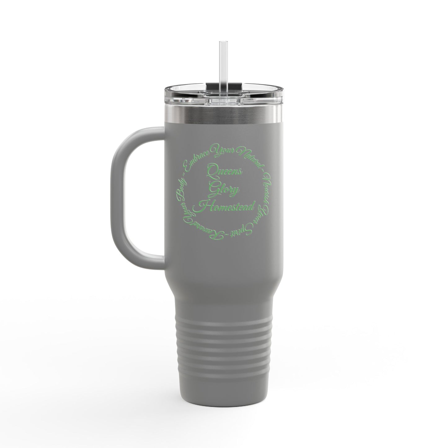 "Embrace Your Natural" Insulated Travel Mug, 40oz