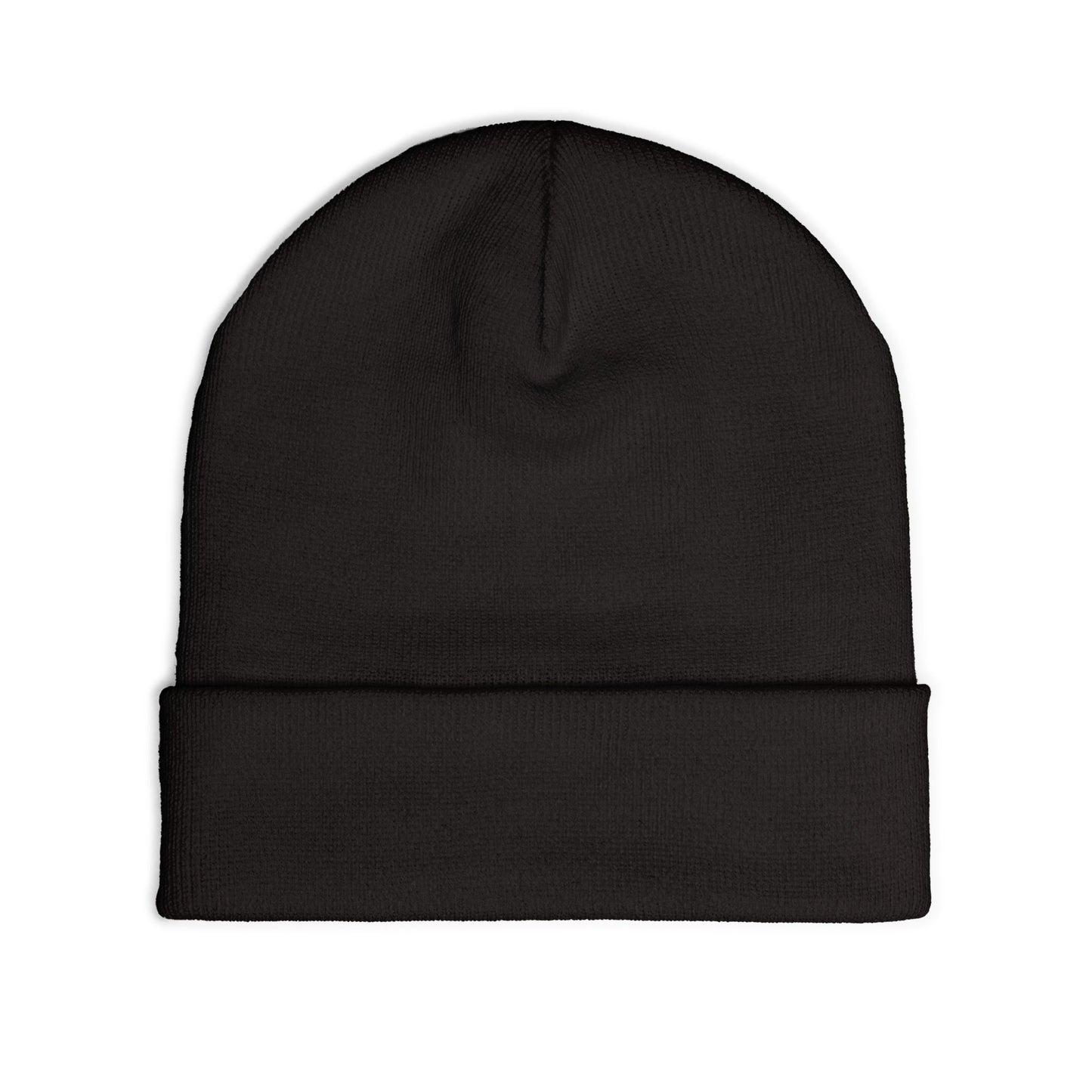 "QGH" Embroidered Knit Beanie Embroidered