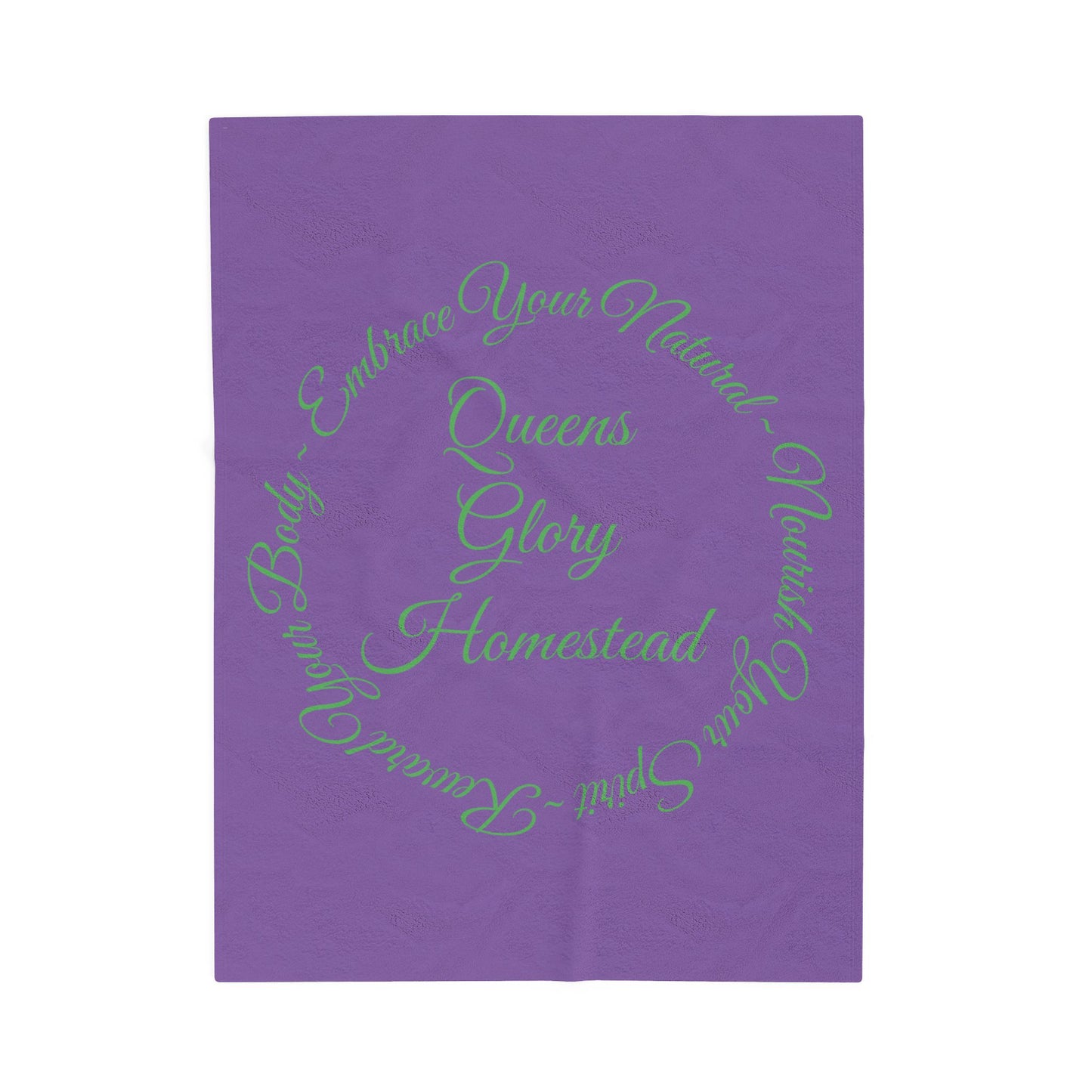 "Embrace Your Natural" Velveteen Plush Blanket