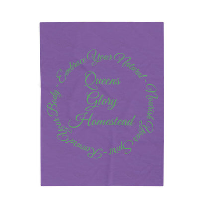 "Embrace Your Natural" Velveteen Plush Blanket