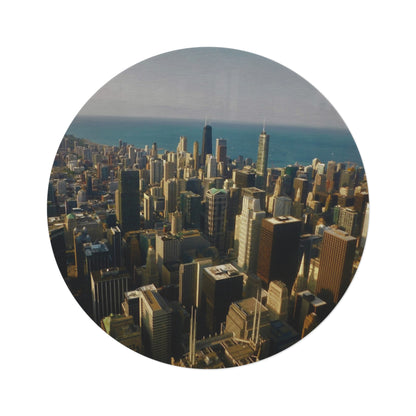 view of chicago from the willis tower (area rug)