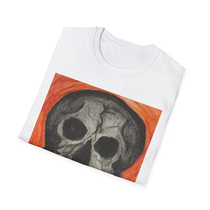 Grinning Skull Illustration T-Shirt | Dark Art Skull Tee