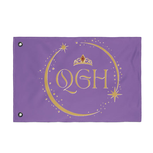 "QGH Royal Purple" Double Sided Flag
