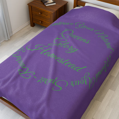 "Embrace Your Natural" Velveteen Plush Blanket