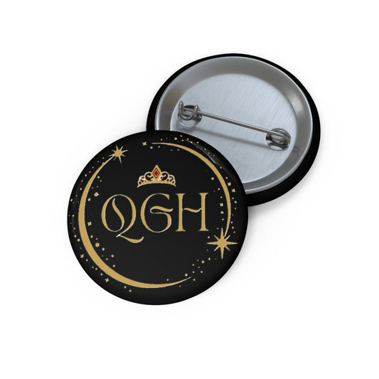 "QGH" Pin Buttons (Black)