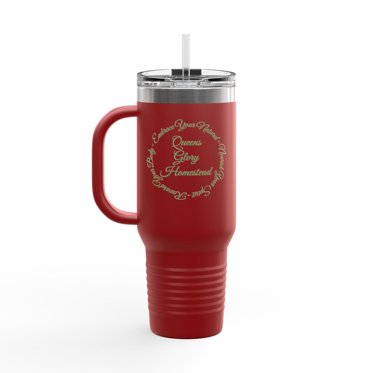 "Embrace Your Natural" Insulated Travel Mug, 40oz