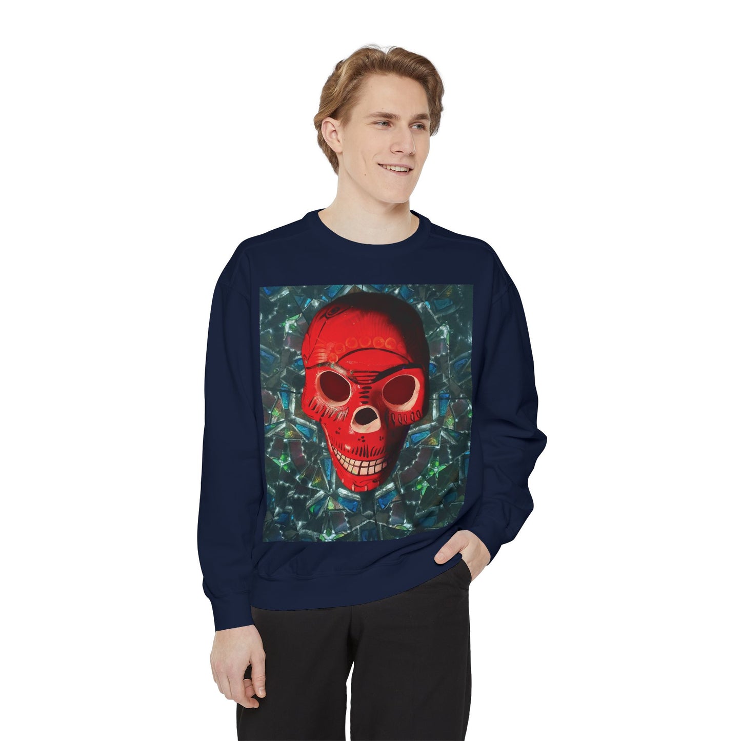 "Dia de los Muertos" Garment-Dyed Sweatshirt