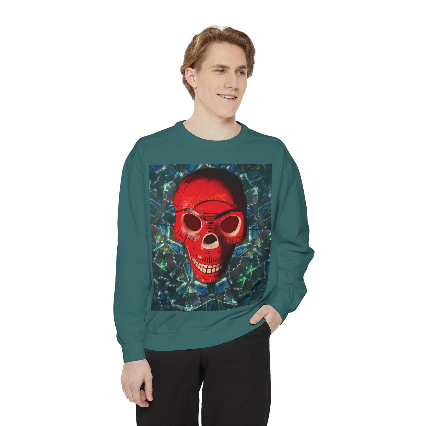 "Dia de los Muertos" Garment-Dyed Sweatshirt
