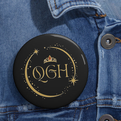 "QGH" Pin Buttons (Black)