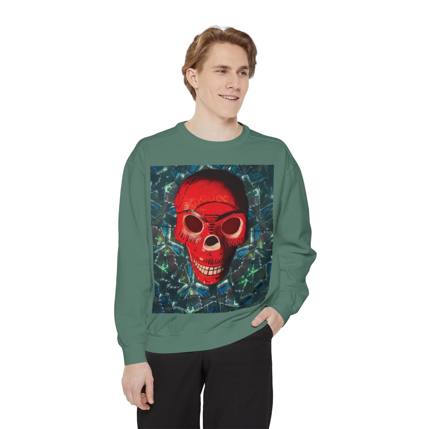 "Dia de los Muertos" Garment-Dyed Sweatshirt