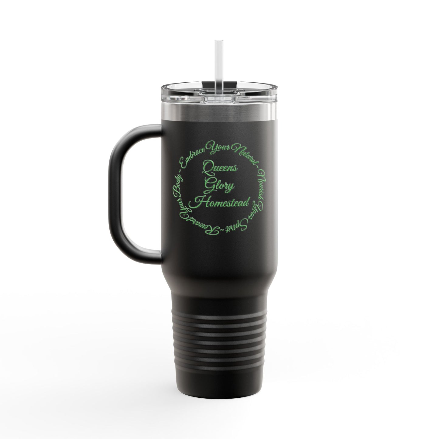"Embrace Your Natural" Insulated Travel Mug, 40oz