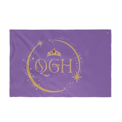 "QGH Royal Purple" Double Sided Flag