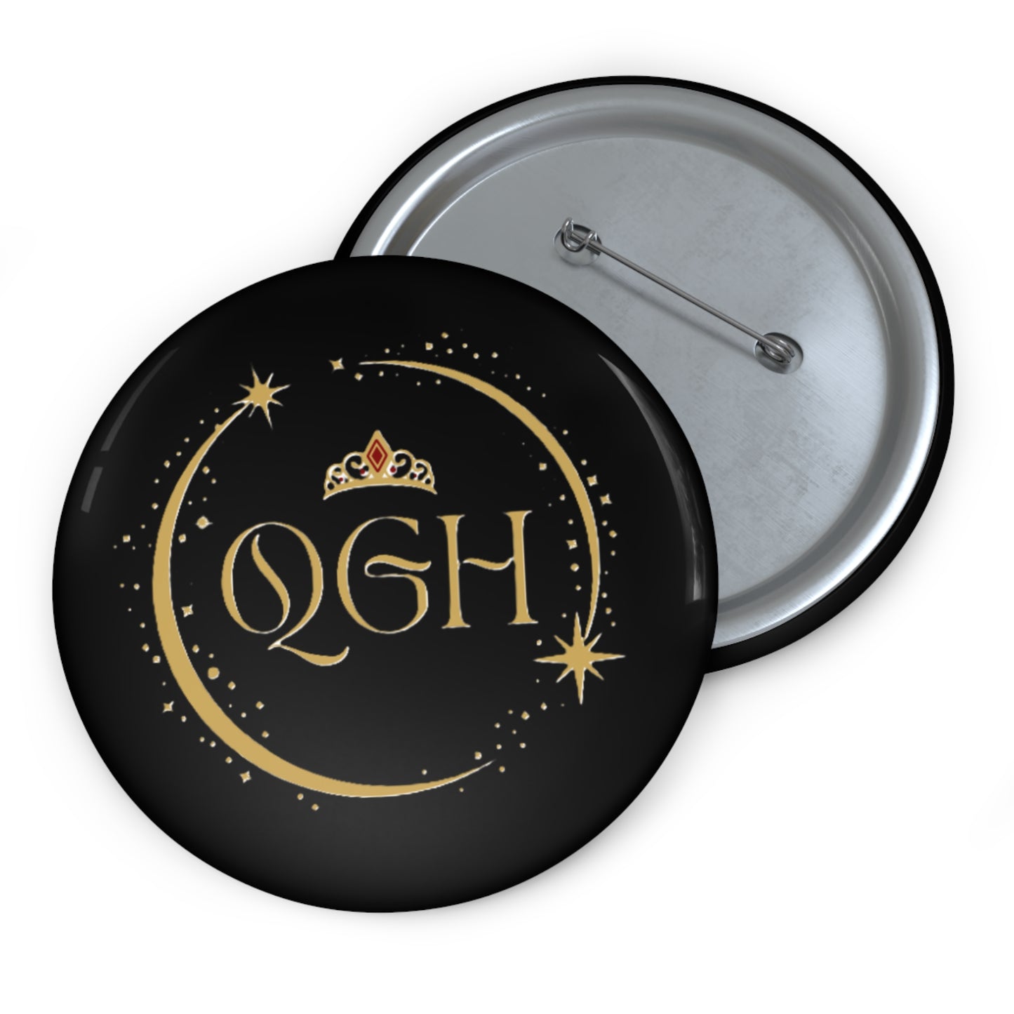 "QGH" Pin Buttons (Black)