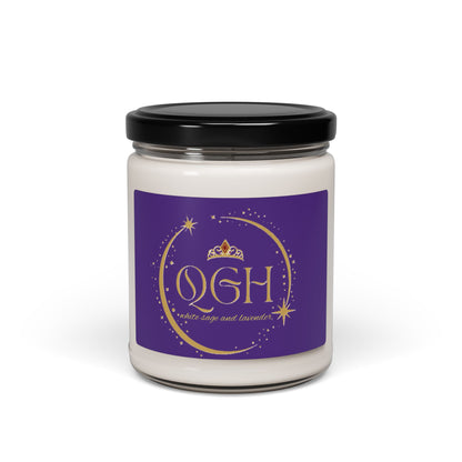 "QGH Calming Nights" Soy Candle, 9oz (Lavender & White Sage)