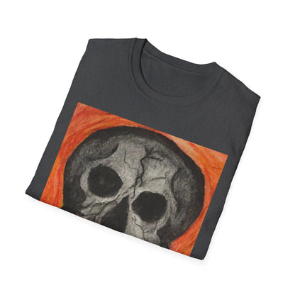 Grinning Skull Illustration T-Shirt | Dark Art Skull Tee