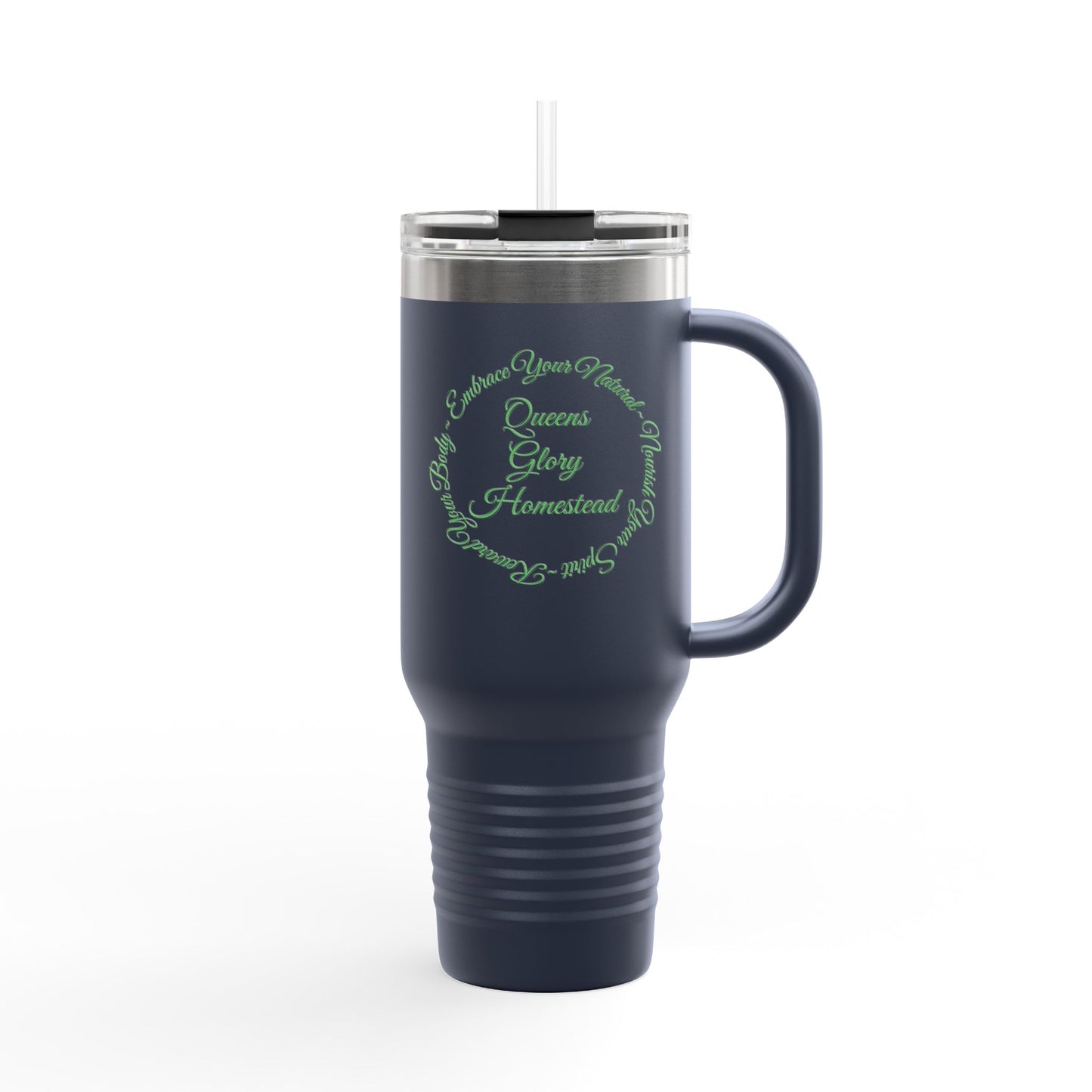 "Embrace Your Natural" Insulated Travel Mug, 40oz