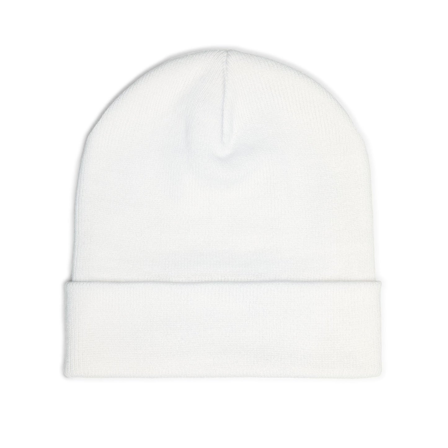 "QGH" Embroidered Knit Beanie Embroidered