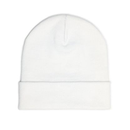 "QGH" Embroidered Knit Beanie Embroidered