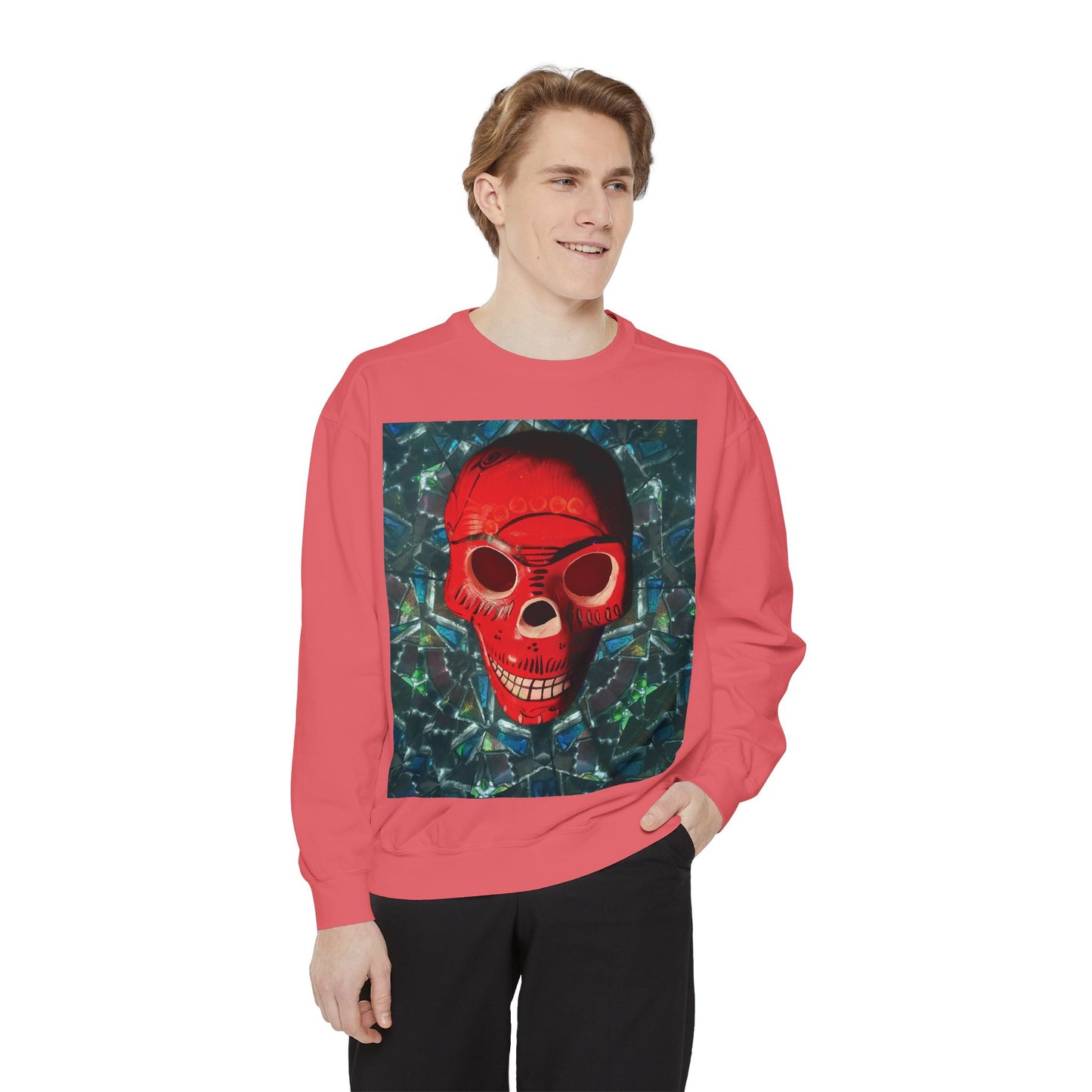 "Dia de los Muertos" Garment-Dyed Sweatshirt