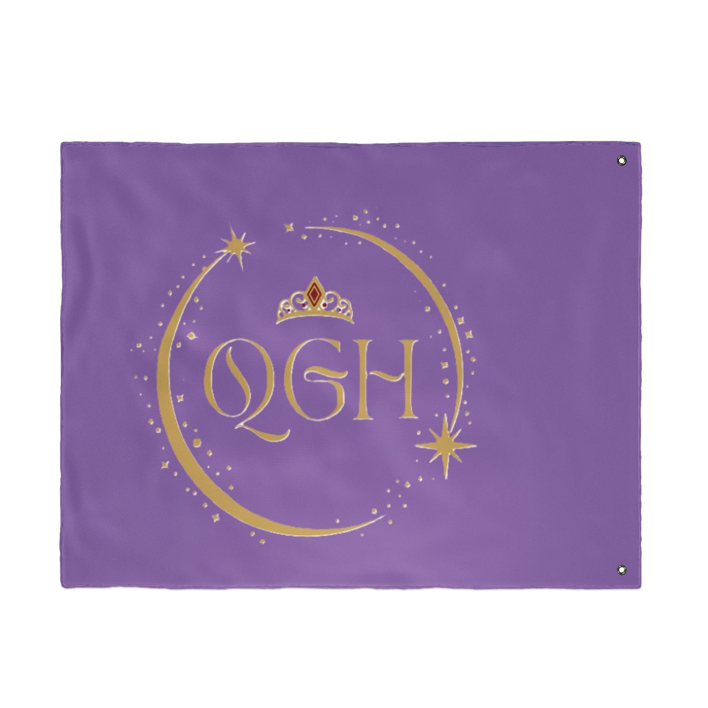 "QGH Royal Purple" Double Sided Flag
