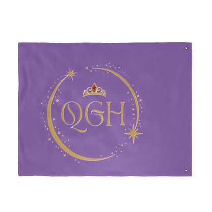 "QGH Royal Purple" Double Sided Flag