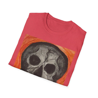 Grinning Skull Illustration T-Shirt | Dark Art Skull Tee