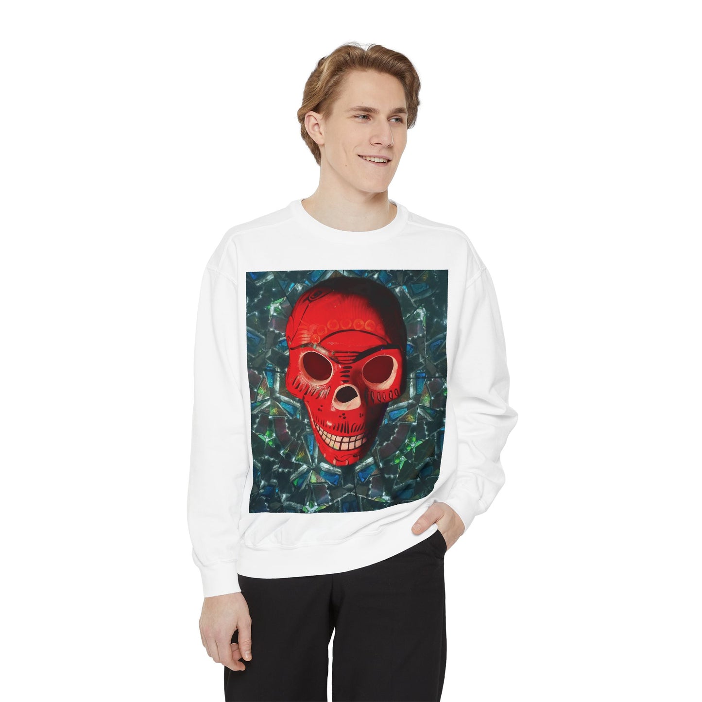"Dia de los Muertos" Garment-Dyed Sweatshirt