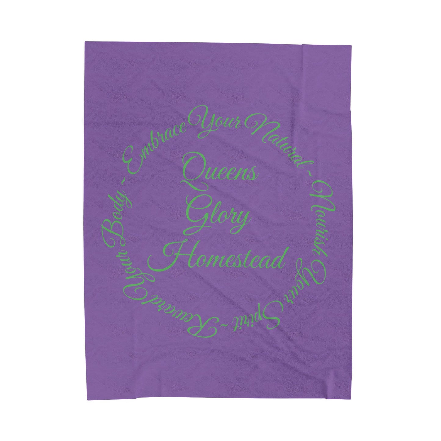 "Embrace Your Natural" Velveteen Plush Blanket