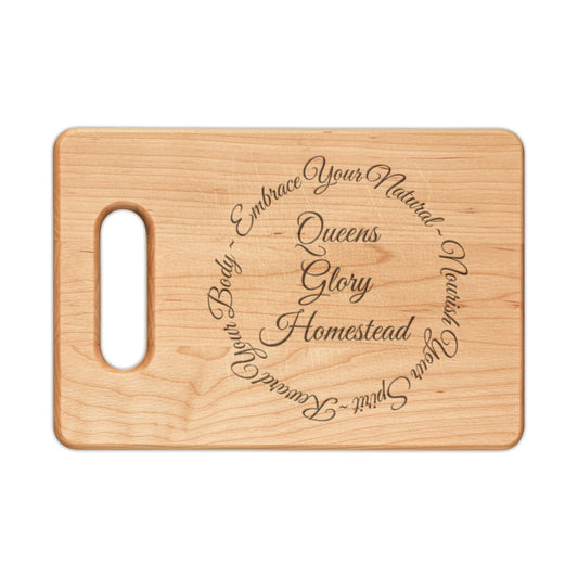 "Embrace Your Natural" Wooden Cutting Board