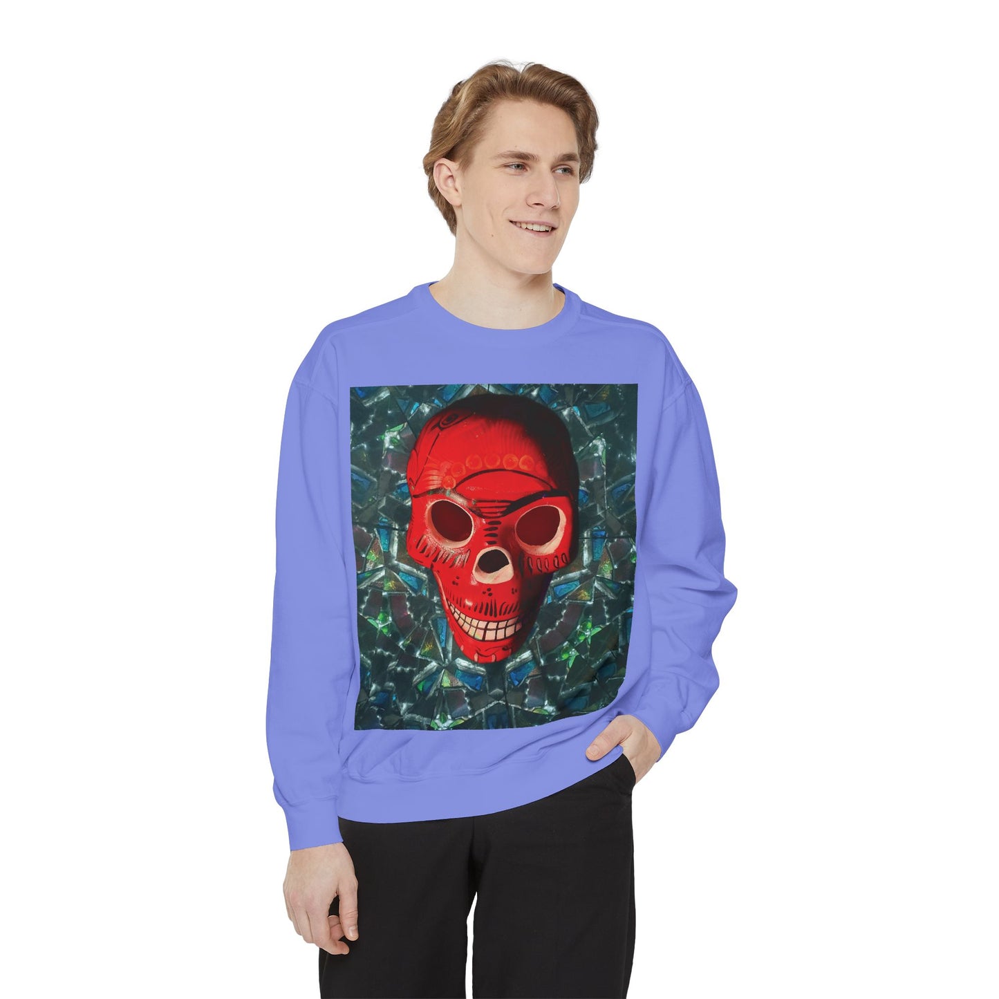 "Dia de los Muertos" Garment-Dyed Sweatshirt