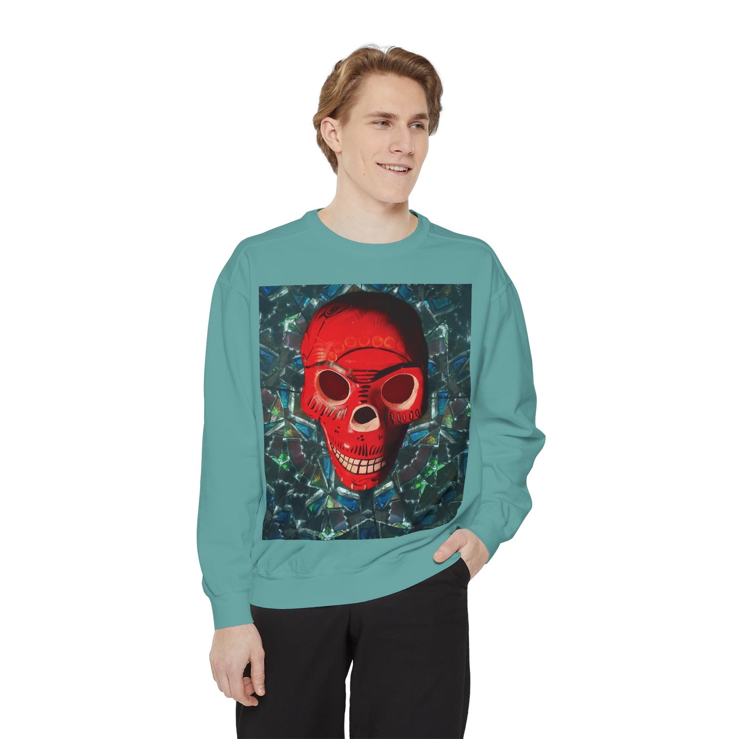 "Dia de los Muertos" Garment-Dyed Sweatshirt