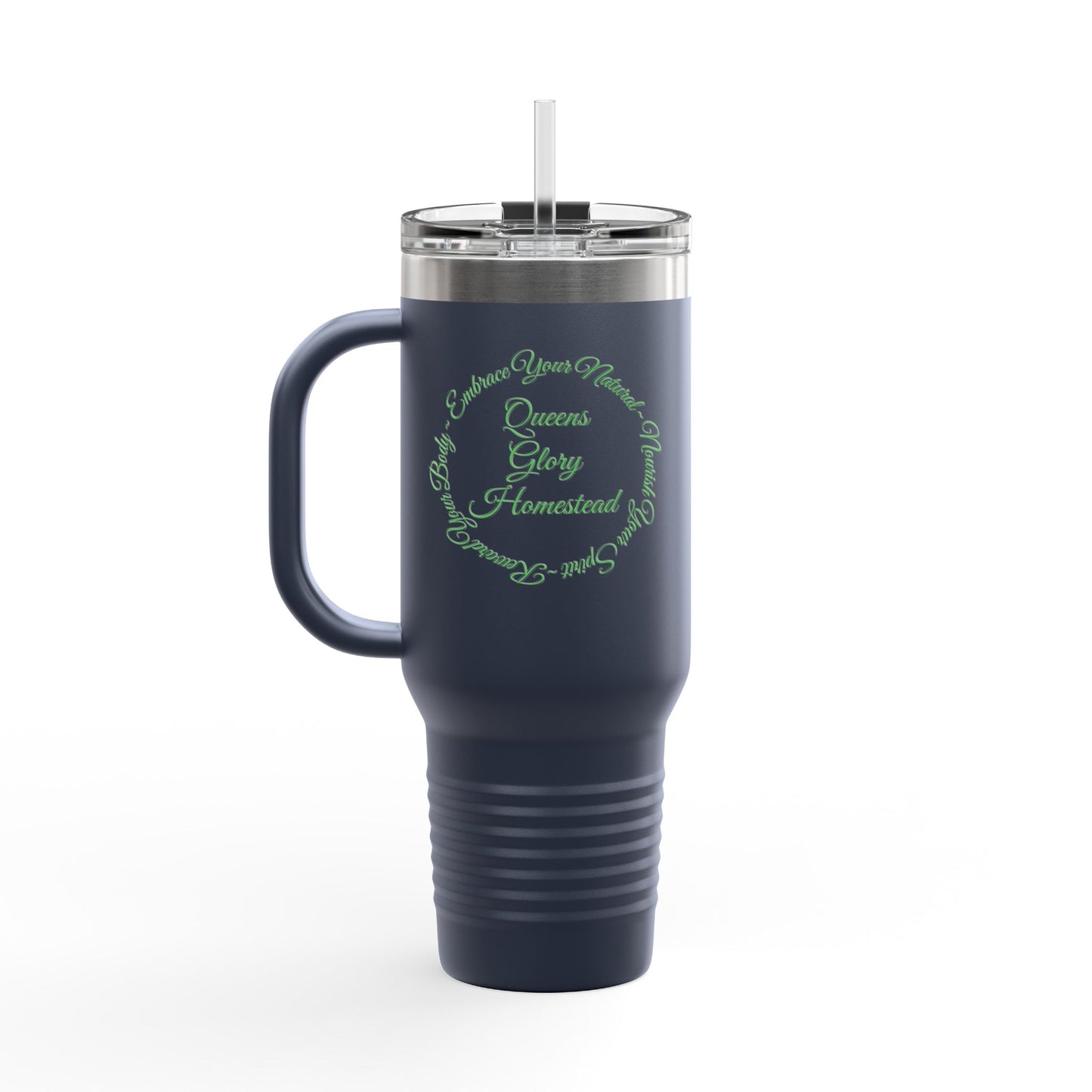"Embrace Your Natural" Insulated Travel Mug, 40oz