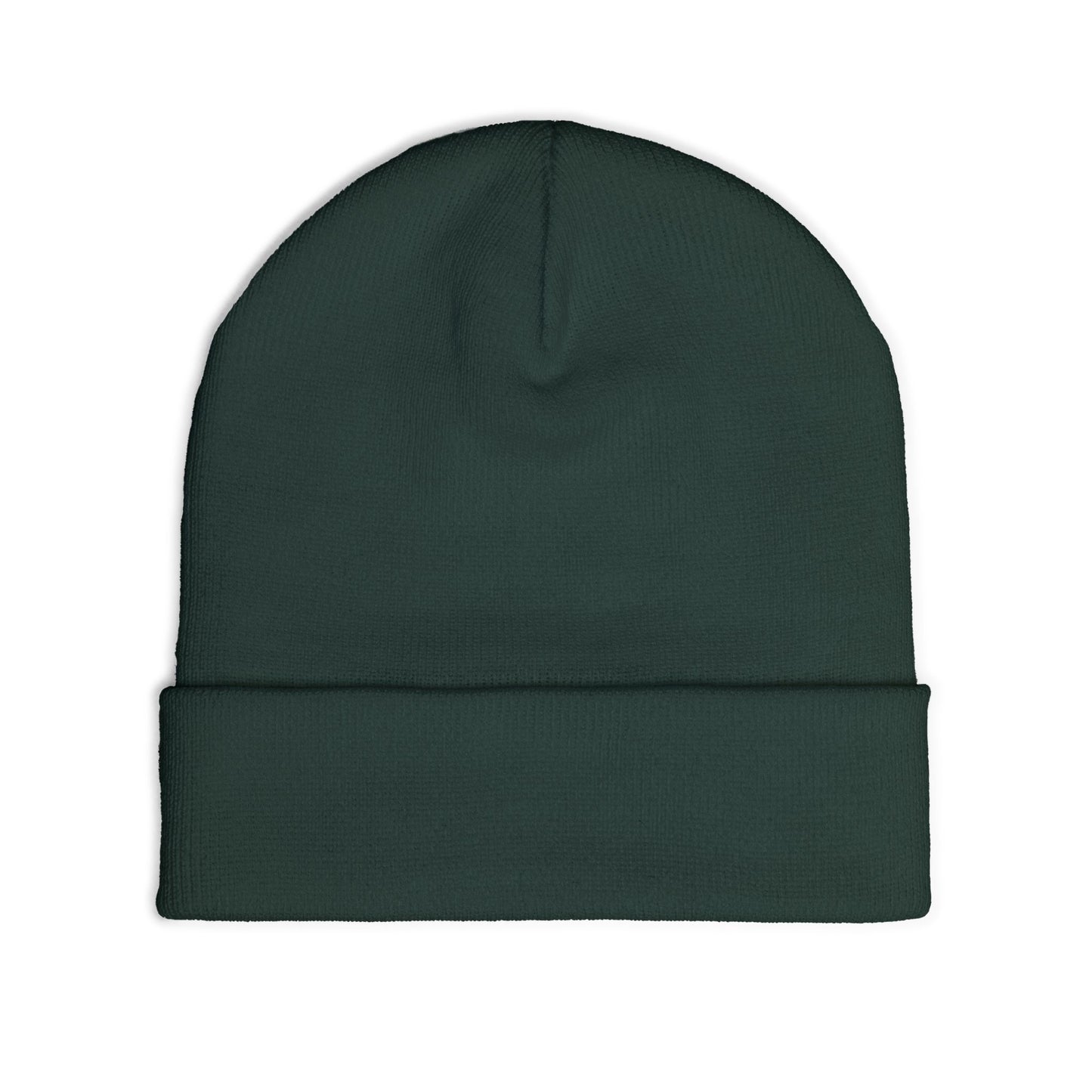 "QGH" Embroidered Knit Beanie Embroidered