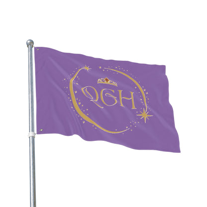 "QGH Royal Purple" Double Sided Flag