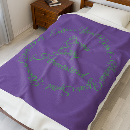 "Embrace Your Natural" Velveteen Plush Blanket