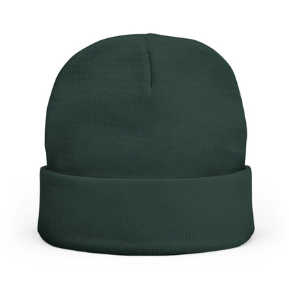 "QGH" Embroidered Knit Beanie Embroidered
