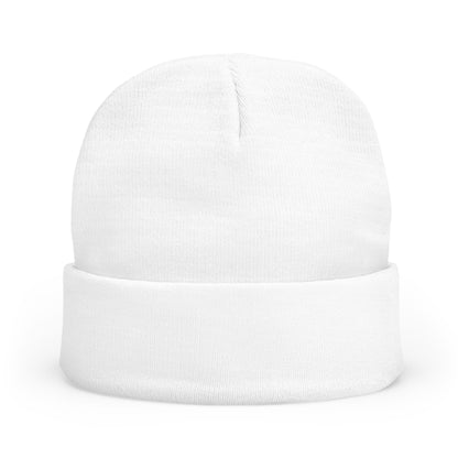"QGH" Embroidered Knit Beanie Embroidered