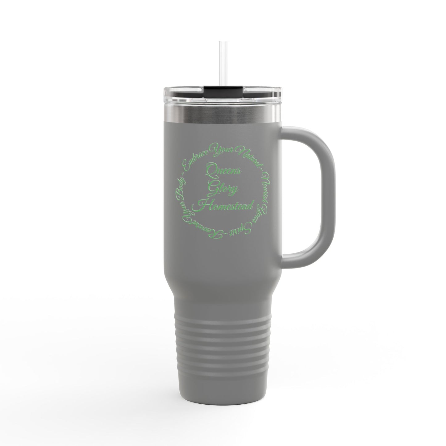"Embrace Your Natural" Insulated Travel Mug, 40oz