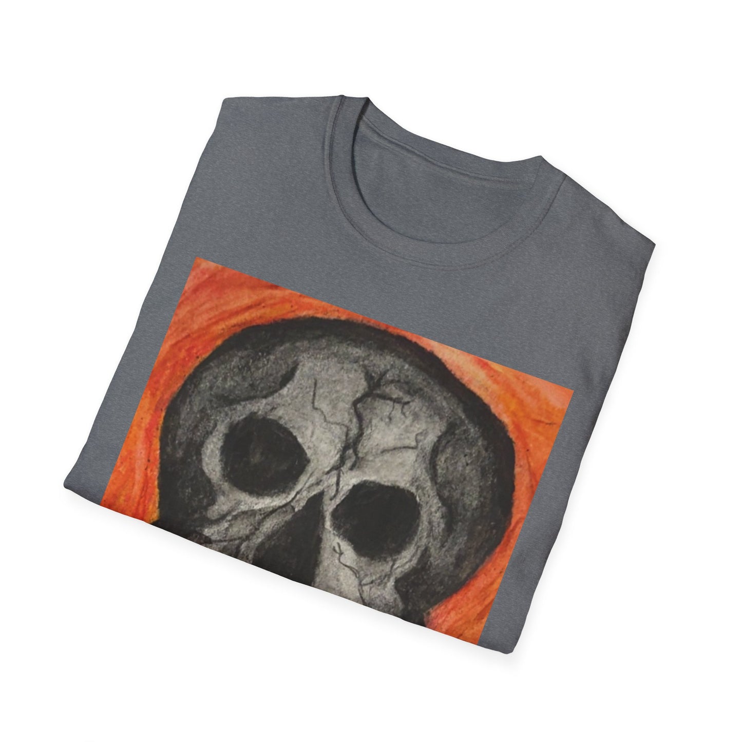 Grinning Skull Illustration T-Shirt | Dark Art Skull Tee