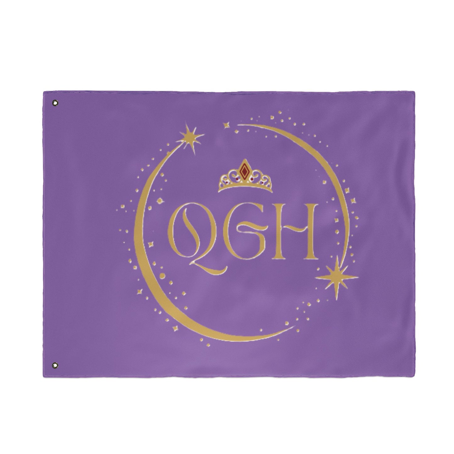 "QGH Royal Purple" Double Sided Flag
