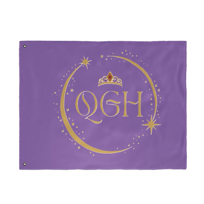 "QGH Royal Purple" Double Sided Flag
